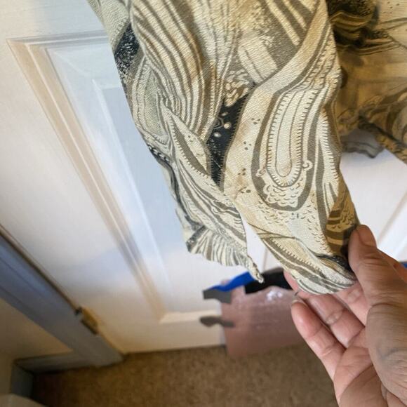 Axis La Button Up Shirt Silk Cotton Short Sleeve Y2K Men/Unisex L Beach Resort - Picture 6 of 8